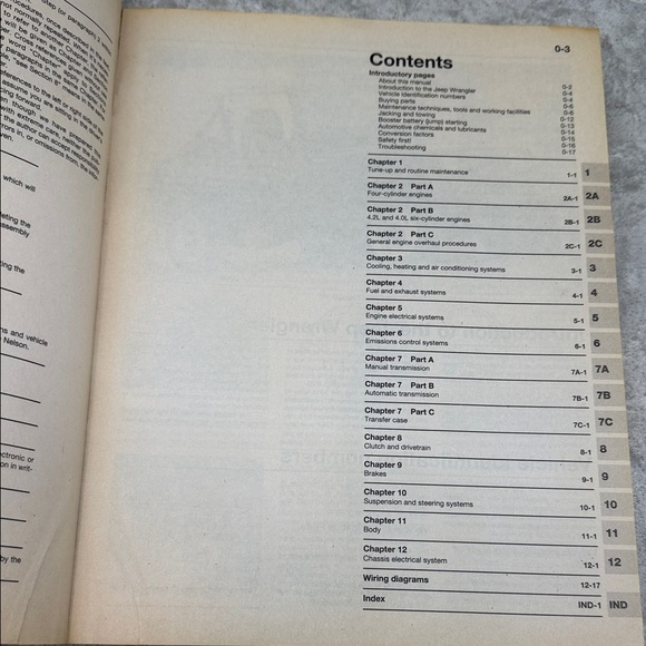 Vintage Haynes Repair Manual for Jeep Wrangler (1987-2000) Paperback manual - Picture 9 of 12